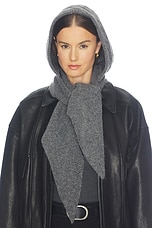 Cable Hooded Scarf - thumbnail 4
