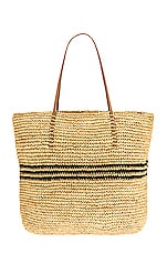 Product image of Hat Attack Luxe Stripe Tote. Click to view full details