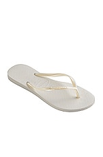 Havaianas Slim Flip Flop in White | REVOLVE