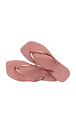 Hav Slim Square Sandal White