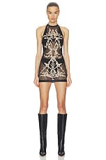Feather Lace Mini Dress - thumbnail 4