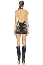 Feather Lace Mini Dress - thumbnail 6