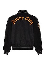 Honor The Gift Letterman Jacket in Black | REVOLVE