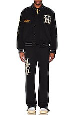 Honor The Gift Letterman Jacket in Black | REVOLVE