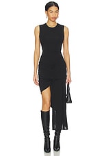 Twist Drape Dress - thumbnail 4