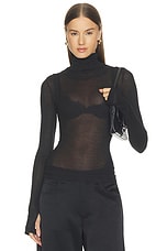 Layer Long Sleeve Neck Sheer - thumbnail 9