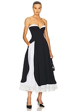 The Finale Midi Dress With Lace & Poplin