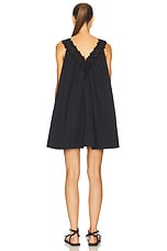 Mini Dress With Lace in Tech Poplin - thumbnail 5
