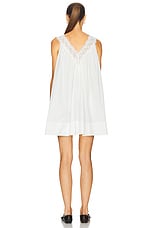 Mini Dress With Lace in Tech Poplin - thumbnail 10