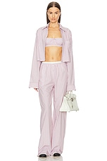Wide Stripe Poplin Bra - thumbnail 7