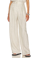 Product image of Helsa Linen Pleated Front Pant. Click to view full details