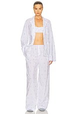 House Pants in Fleur Print Stripe - thumbnail 8