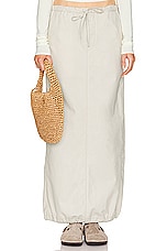 Workwear Drawcord Maxi Skirt
