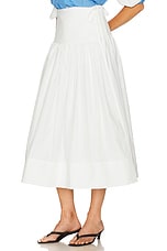 Midi Wrap Skirt in Tech Poplin - thumbnail 6