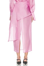 The Silk Gazar Skirt With Drape - thumbnail 6