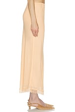 Viscose Satin Slip Skirt With Lace - thumbnail 6