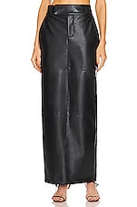 Product image of Helsa Waterbased Faux Leather Midi Skirt. Click to view full details
