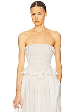 The Smocked Tunic in Silk And Wool