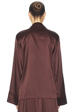 The Silk Charmeuse Pajama Shirt - thumbnail 6