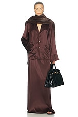 The Silk Charmeuse Pajama Shirt - thumbnail 7