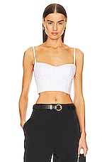 Product image of Helsa Stretch Cotton Sateen Bustier. Click to view full details