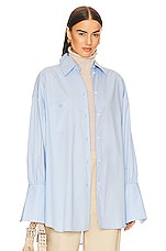 Product image of Helsa Cotton Poplin Oversized Shirt. Click to view full details