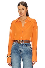 Product image of Helsa Sheer Button Slim Shirt. Click to view full details