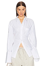 Poplin Lace Back Shirt
