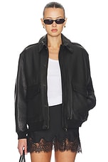 Leather Bomber - thumbnail 4