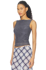 Double Layer Sleeveless Mesh Top - thumbnail 5