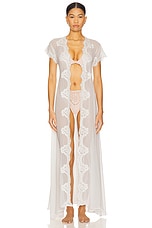 Farrah Long Lace Robe - thumbnail 4