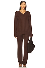 x REVOLVE Irvina Ribbed V Neck - thumbnail 7