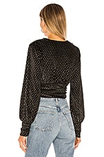 House of Harlow 1960 x REVOLVE Salima Blouse in Noir & Gold | REVOLVE