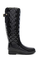 Product image of Hunter Refined Gloss Quilt Tall Boot. Click to view full details