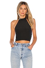 h:ours Capella Crop Top in Black | REVOLVE