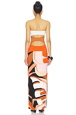 Charlie Printed Maxi Dress With Solid Bandeau Panels - thumbnail 6