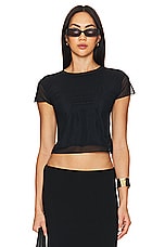 Titi Solid Lined Mesh Baby Tee