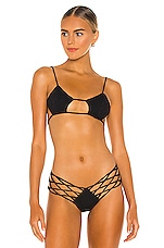 Product image of Indah Todos Smocked Diamond Bikini Top. Click to view full details