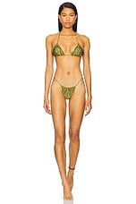 Jane Skimpy Printed Fixed Sides String Bikini Bottom - thumbnail 7