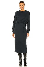Isabel Marant Etoile Meg Midi Dress in Faded Black | REVOLVE