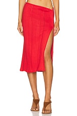 Side Slit Midi Skirt