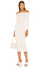 Product image of James Perse Rib Jersey Boat Neck Dress. Click to view full details