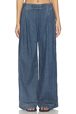 Denim Pleated Pant