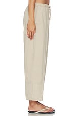 Cotton Linen Stretch Cropped Poplin Pant - thumbnail 6