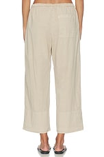 Cotton Linen Stretch Cropped Poplin Pant - thumbnail 7