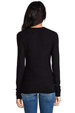 James Perse Long Sleeve Crew in Black | REVOLVE