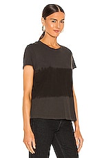 James Perse Dip Dyed Vintage Boy Tee in Carbon & Black | REVOLVE