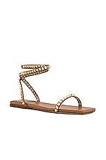 Jeffrey Campbell Luxor Sandal in Beige Gold | REVOLVE