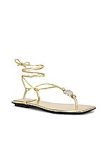 Jeffrey Campbell Ivory Sandal w/Gold Buckle main image 0