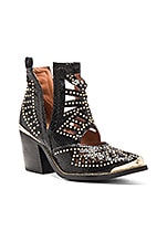 Jeffrey Campbell Maceo Booties in Black Snake Gold | REVOLVE